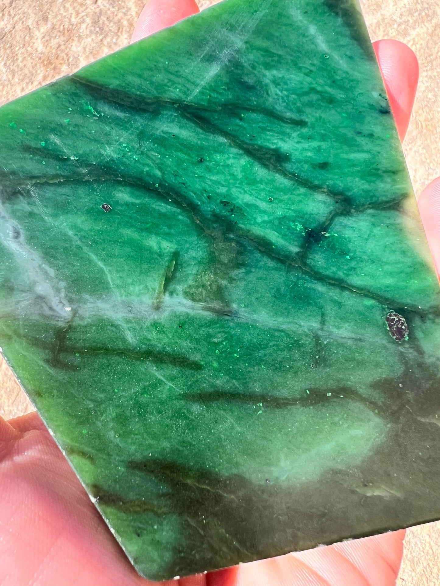 Canadian Nephrite Jade Slab 232g - Purple Door Alchemy