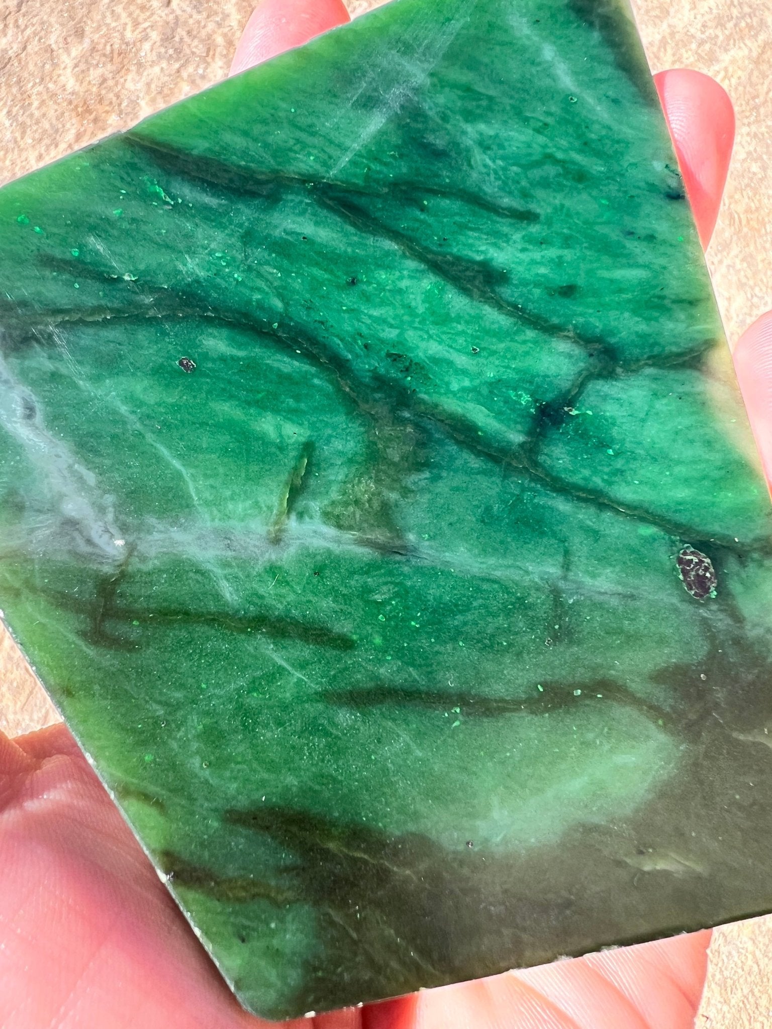 Canadian Nephrite Jade Slab 232g - Purple Door Alchemy