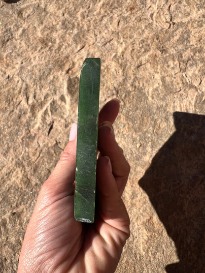 Canadian Nephrite Jade Slab 232g - Purple Door Alchemy