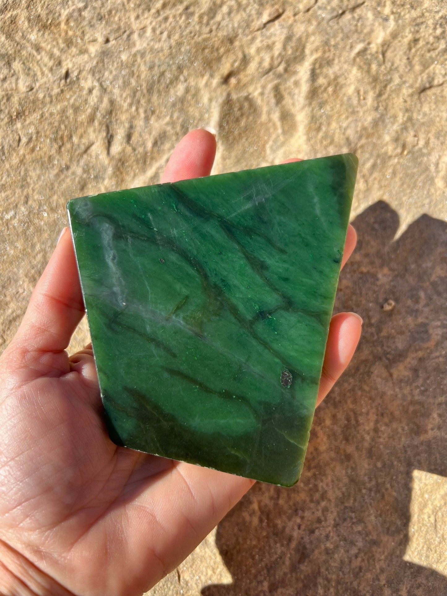 Canadian Nephrite Jade Slab 232g - Purple Door Alchemy