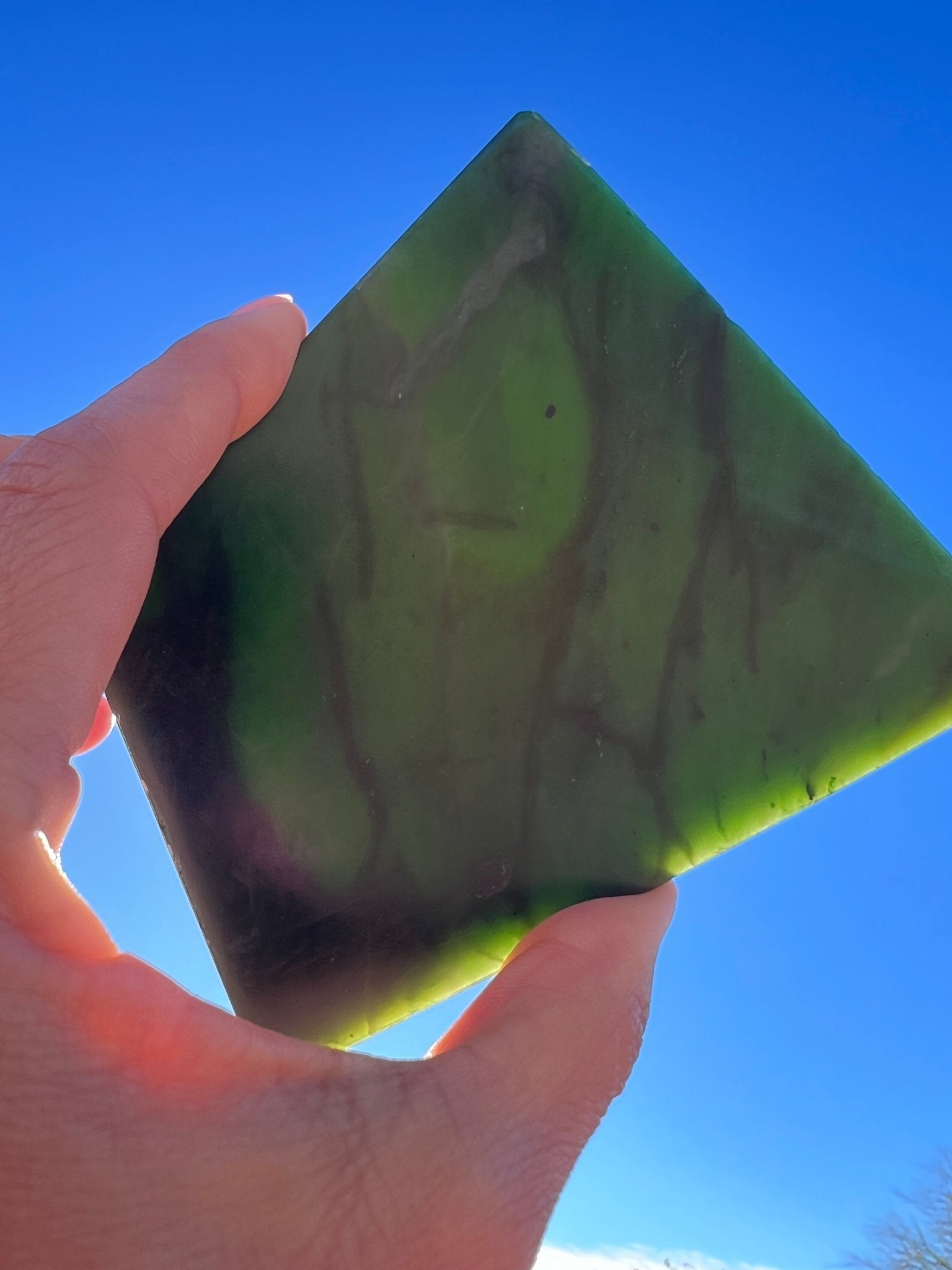 Canadian Nephrite Jade Slab 232g - Purple Door Alchemy