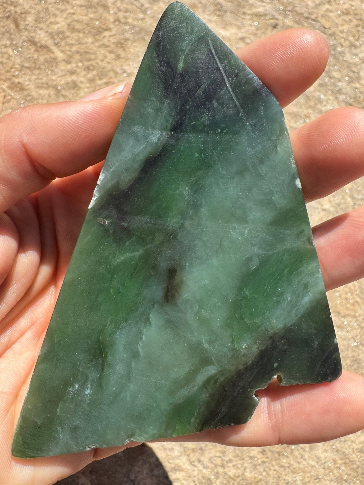 Canadian Nephrite Jade Slab 75g - Purple Door Alchemy