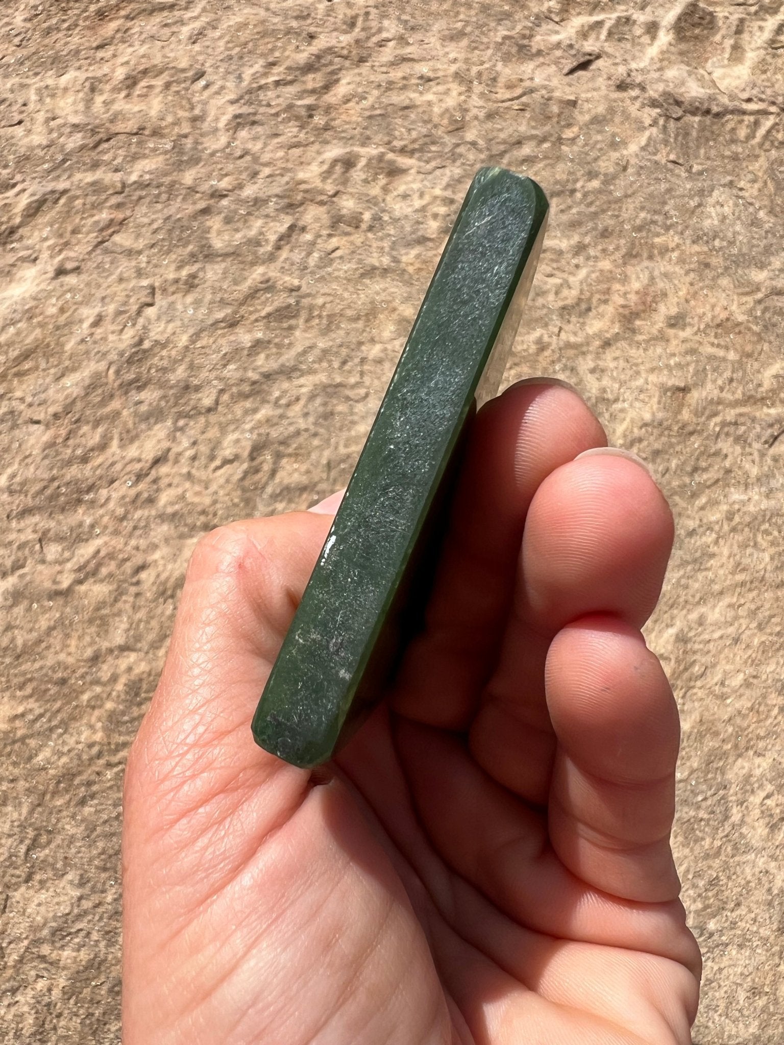 Canadian Nephrite Jade Slab 75g - Purple Door Alchemy