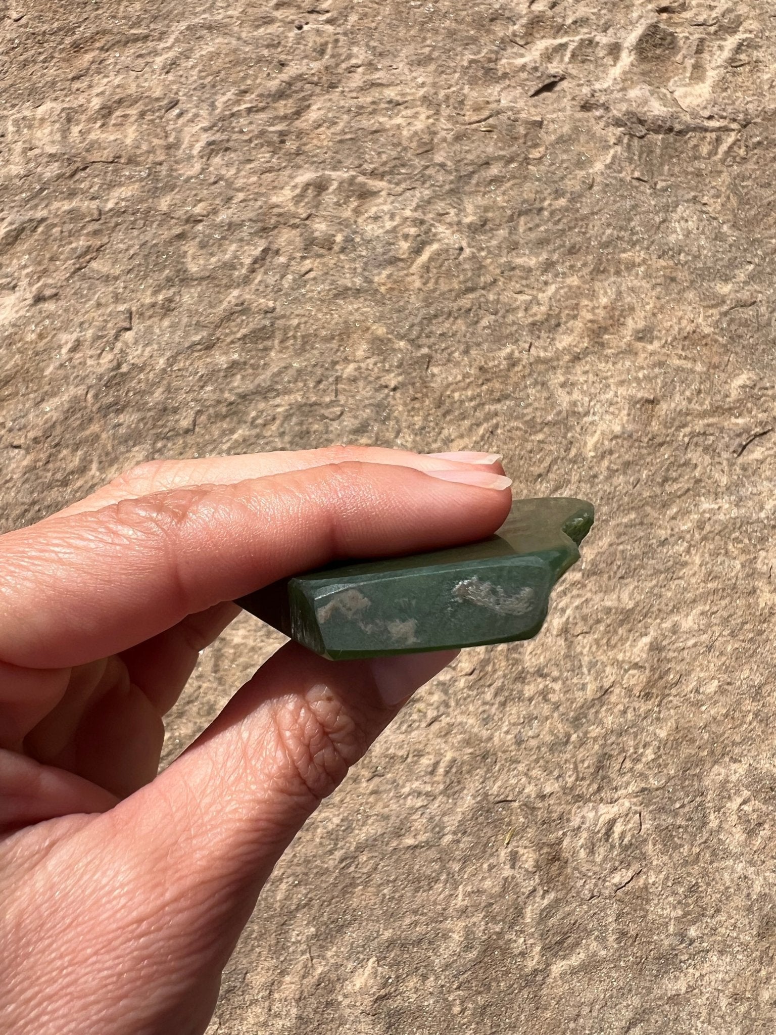 Canadian Nephrite Jade Slab 75g - Purple Door Alchemy