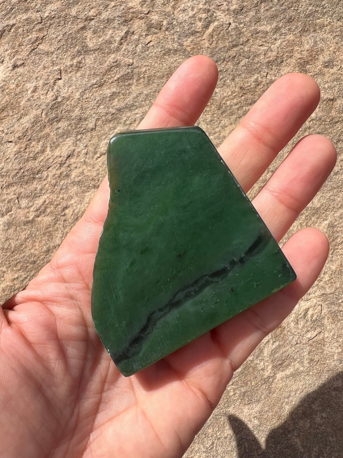 Canadian Nephrite Jade Slab 75g - Purple Door Alchemy