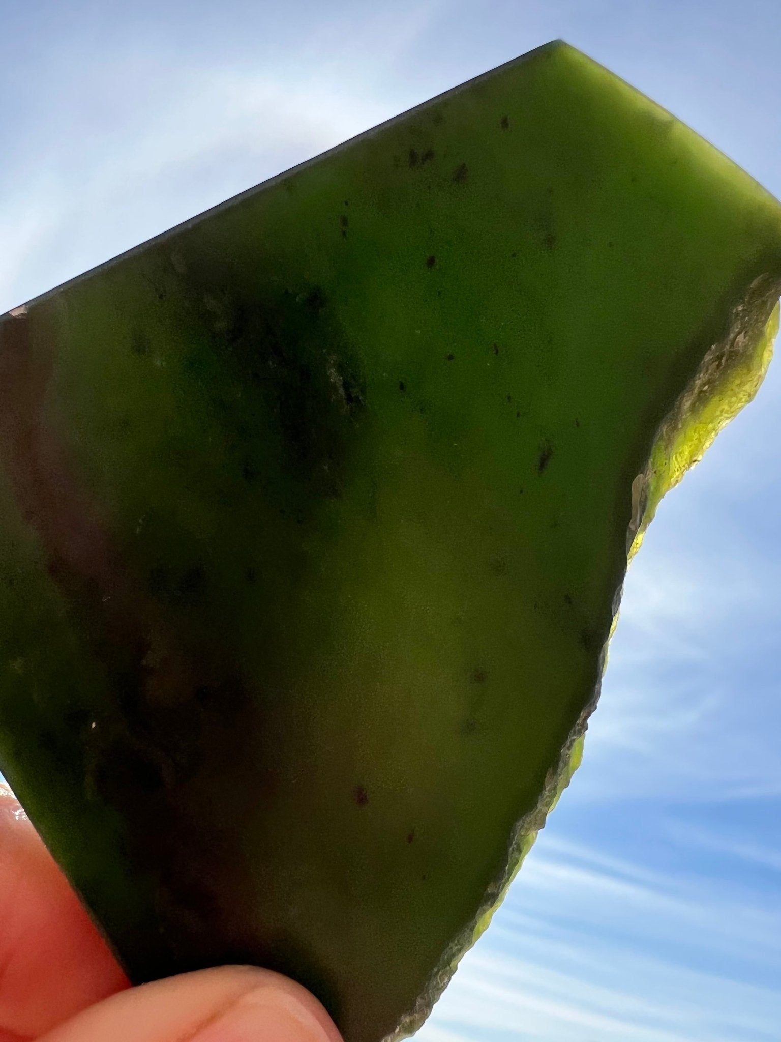 Canadian Nephrite Jade Slab 75g - Purple Door Alchemy