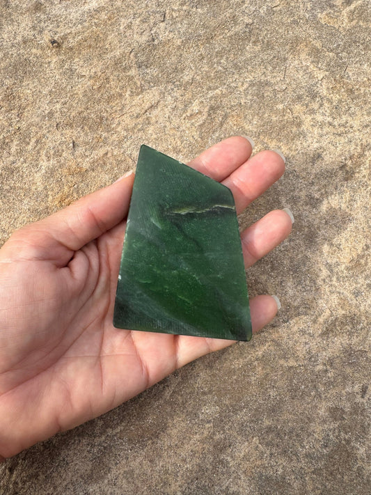 Canadian Nephrite Jade Slab 76g - Purple Door Alchemy
