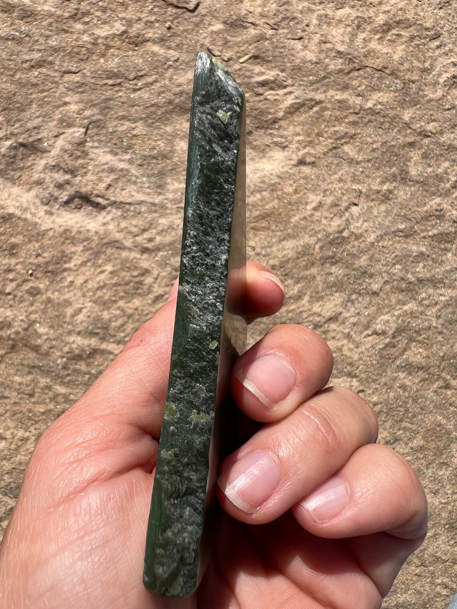 Canadian Nephrite Jade Slab 83g - Purple Door Alchemy