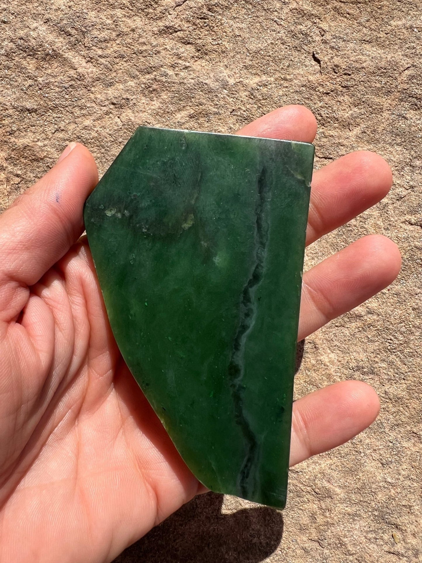 Canadian Nephrite Jade Slab 83g - Purple Door Alchemy