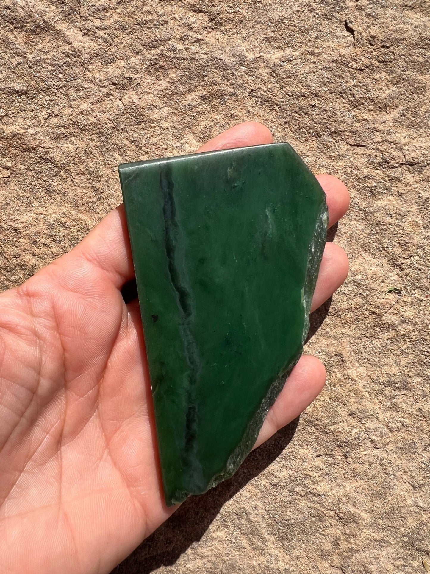 Canadian Nephrite Jade Slab 83g - Purple Door Alchemy