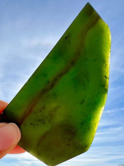 Canadian Nephrite Jade Slab 83g - Purple Door Alchemy