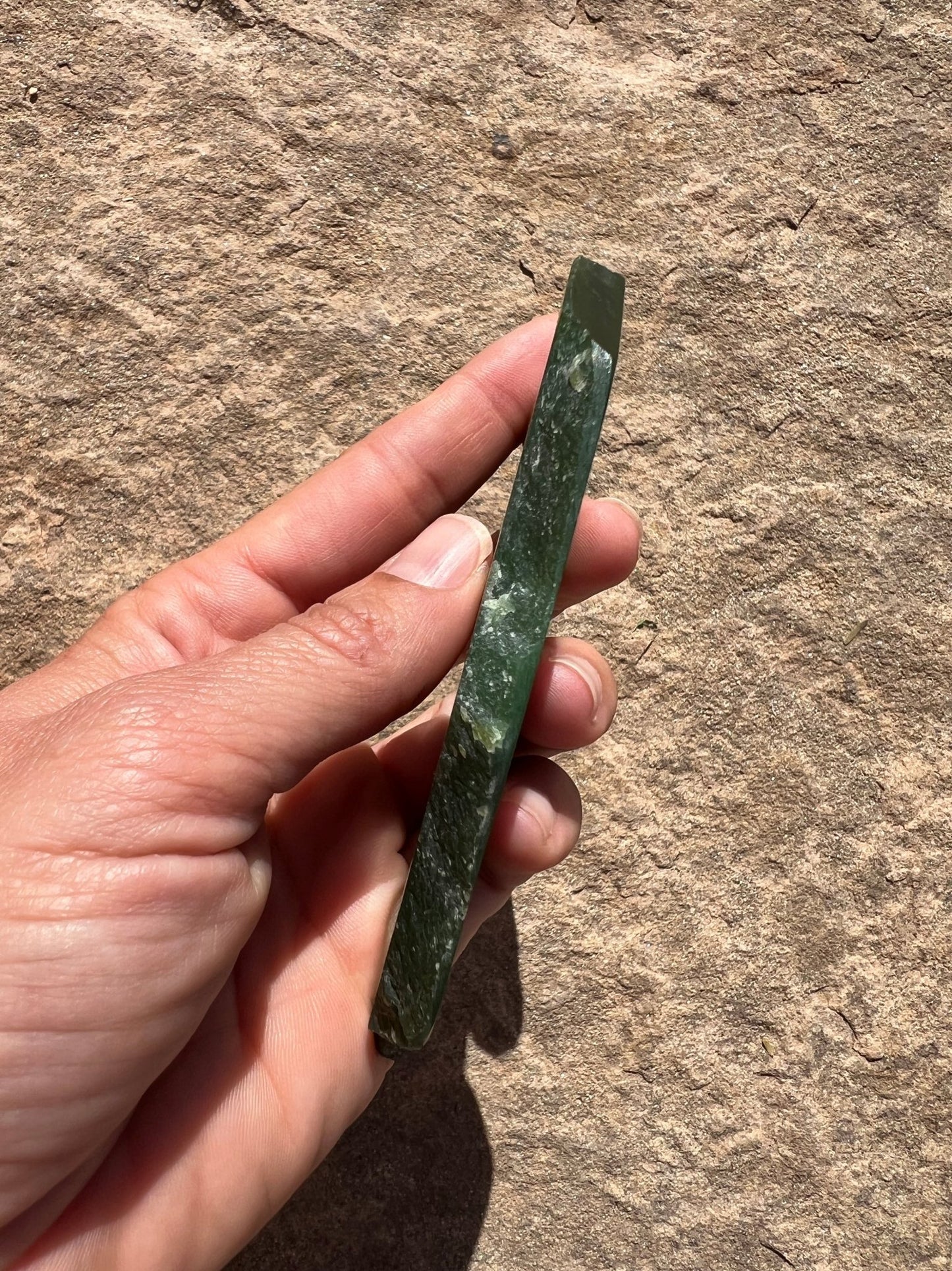 Canadian Nephrite Jade Slab 83g - Purple Door Alchemy