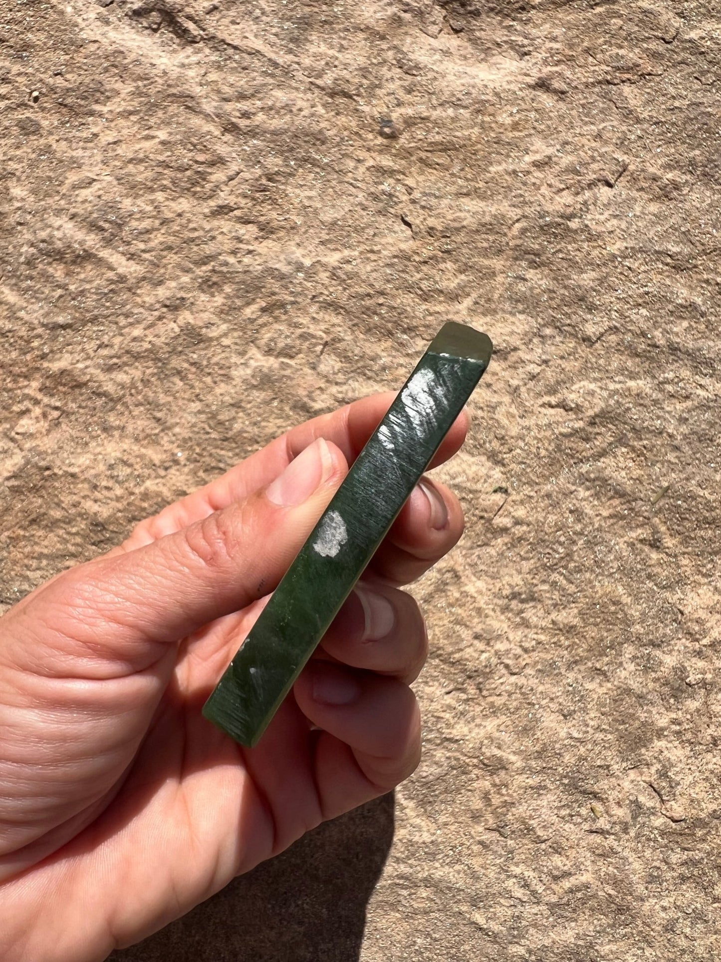 Canadian Nephrite Jade Slab 83g - Purple Door Alchemy