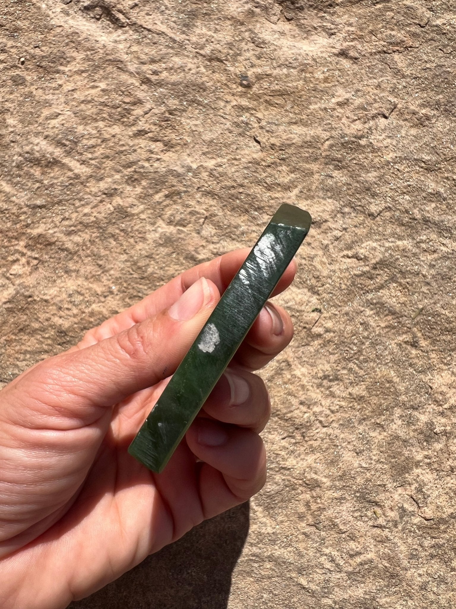 Canadian Nephrite Jade Slab 83g - Purple Door Alchemy