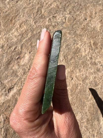 Canadian Nephrite Jade Slab 93g - Purple Door Alchemy