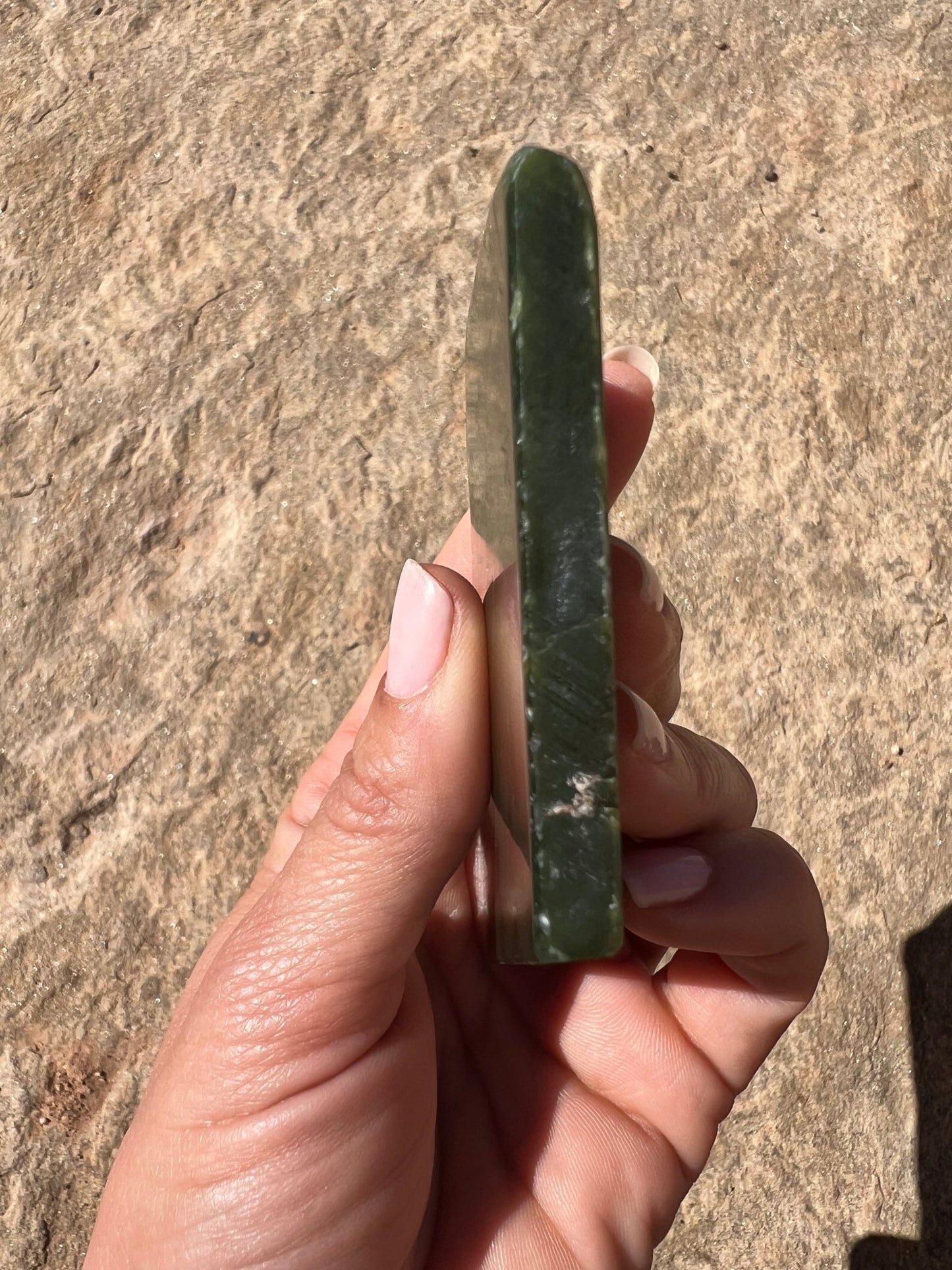 Canadian Nephrite Jade Slab 93g - Purple Door Alchemy