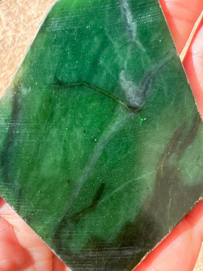 Canadian Nephrite Jade Slab 93g - Purple Door Alchemy