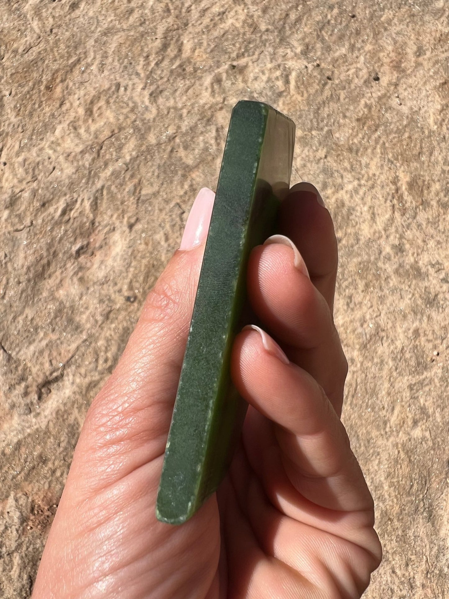 Canadian Nephrite Jade Slab 93g - Purple Door Alchemy