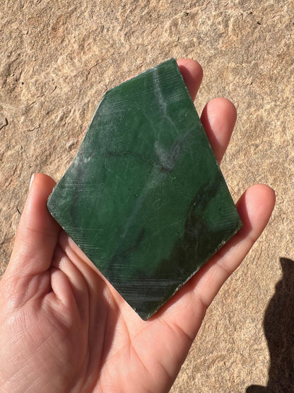 Canadian Nephrite Jade Slab 93g - Purple Door Alchemy