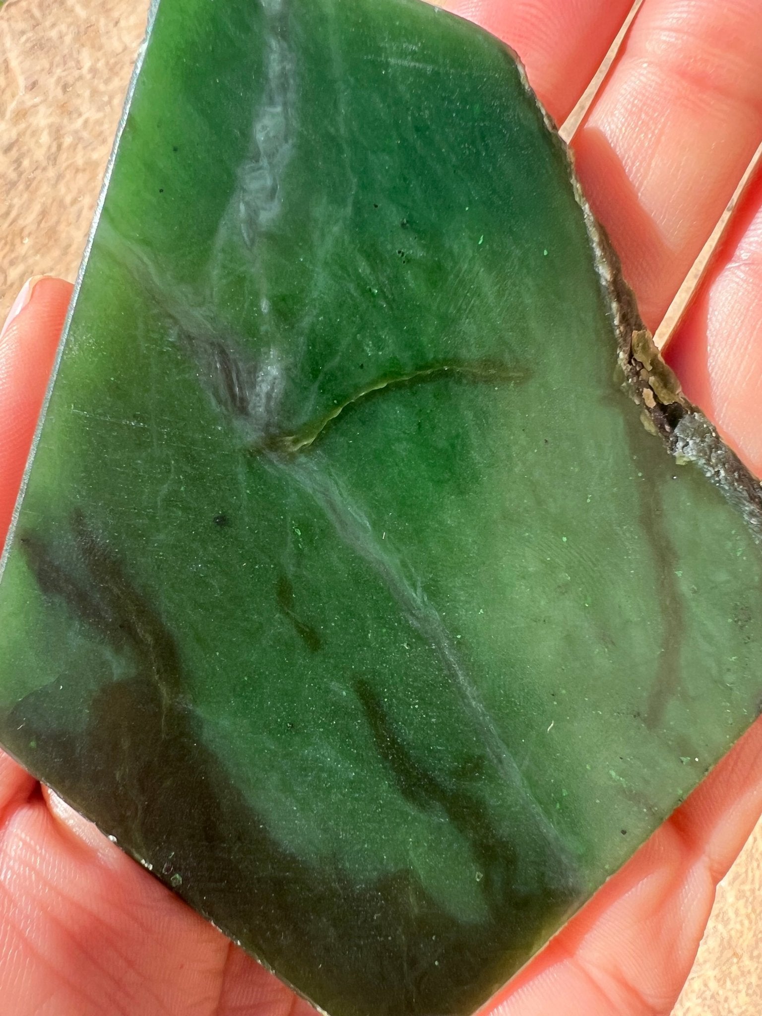 Canadian Nephrite Jade Slab 93g - Purple Door Alchemy