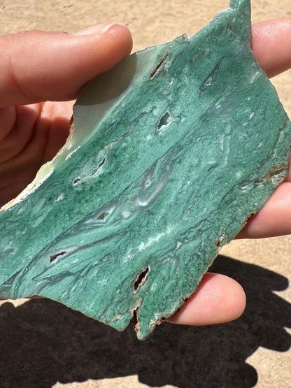 Chrome Chalcedony Mtorolite Slab 66g - Purple Door Alchemy