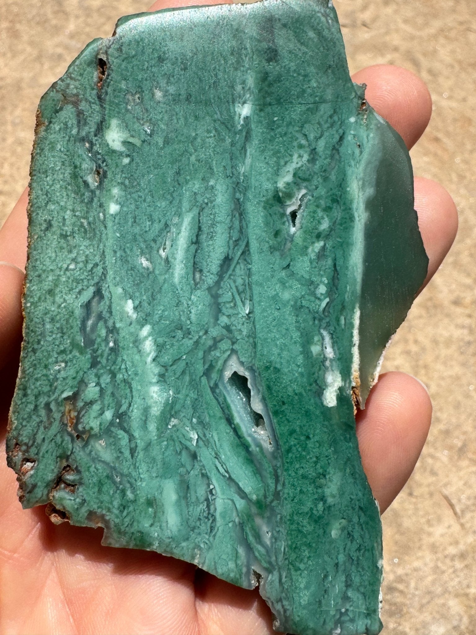Chrome Chalcedony Mtorolite Slab 95g - Purple Door Alchemy