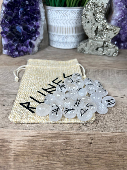 Clear Quartz Runes - Purple Door Alchemy