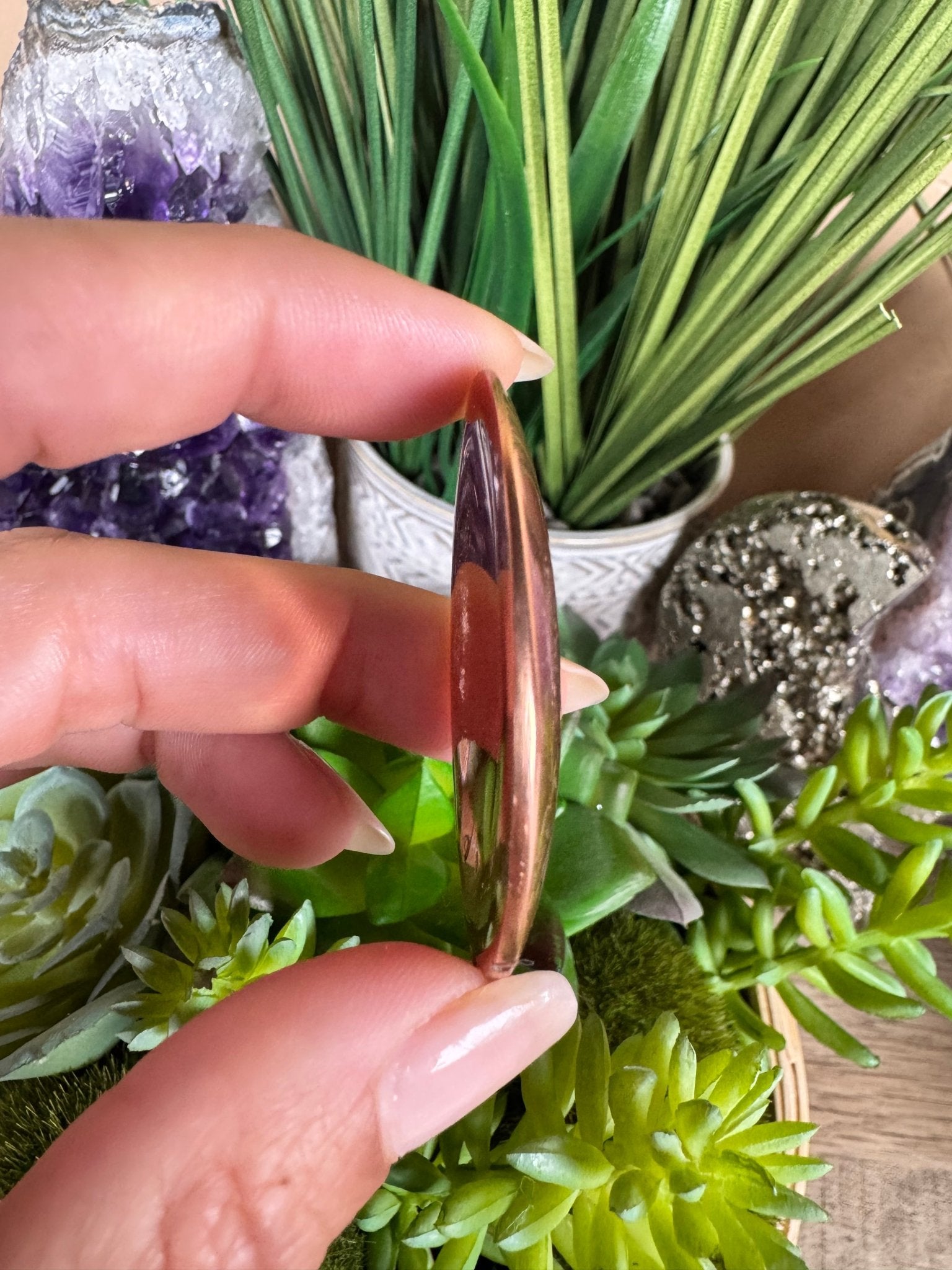 Copper Worry Stone - Purple Door Alchemy