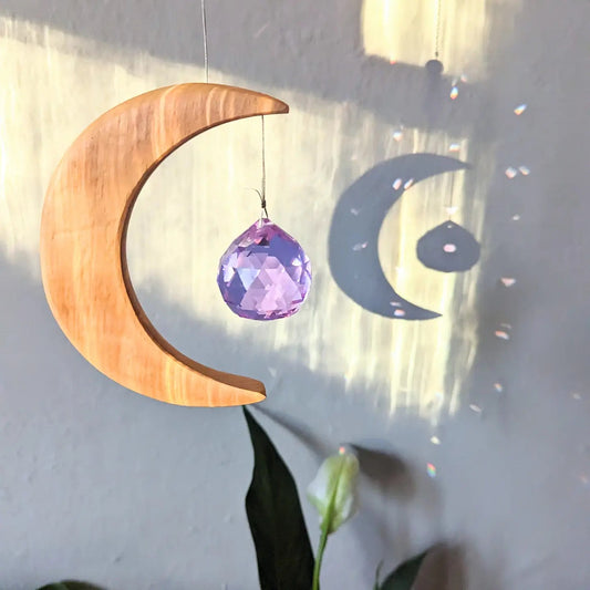 Crescent Moon Rainbow Maker - Purple Door Alchemy