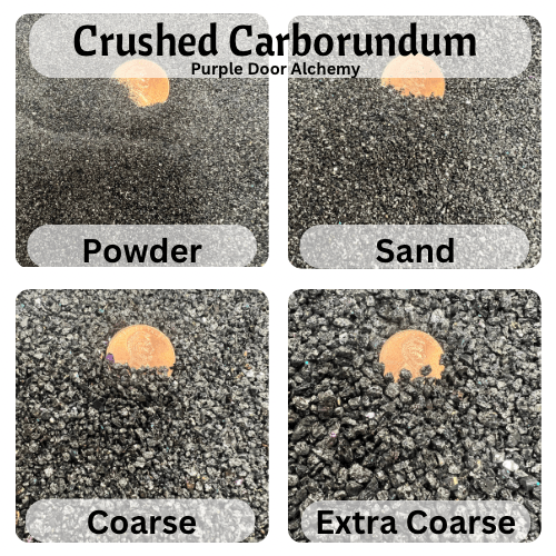 Crushed Carborundum (Silicon Carbide) - Crushed Minerals - Purple Door Alchemy