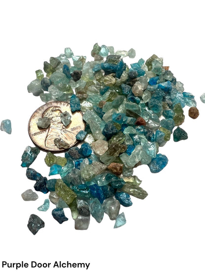 Crushed Multicolor Apatite - Purple Door Alchemy