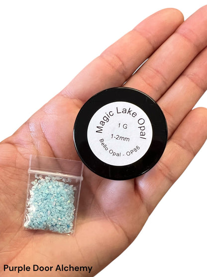 Crushed Synthetic Magic Lake Opal - Bello Opal - OP86 - Purple Door Alchemy
