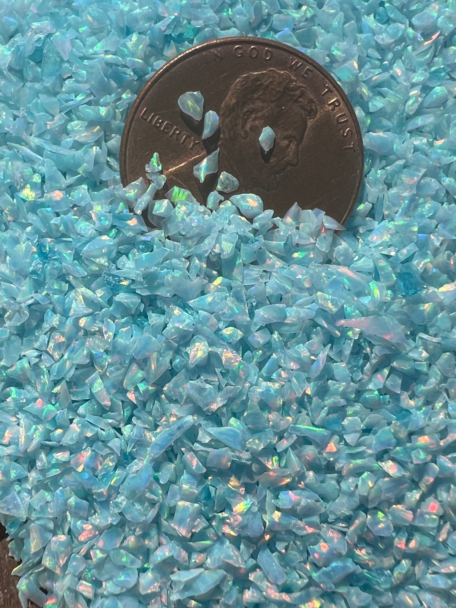 Crushed Synthetic Magic Lake Opal - Bello Opal - OP86 - Purple Door Alchemy