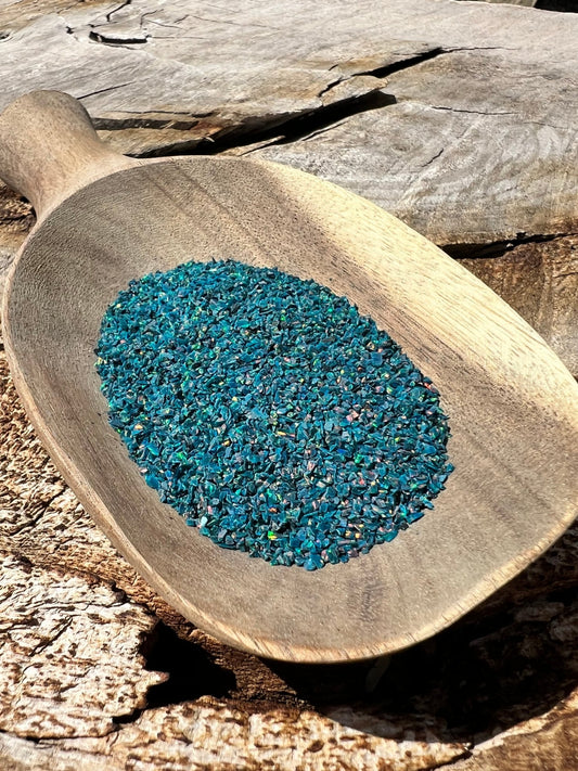 Crushed Synthetic Space Blue Opal - Bello Opal - OP29 - Purple Door Alchemy