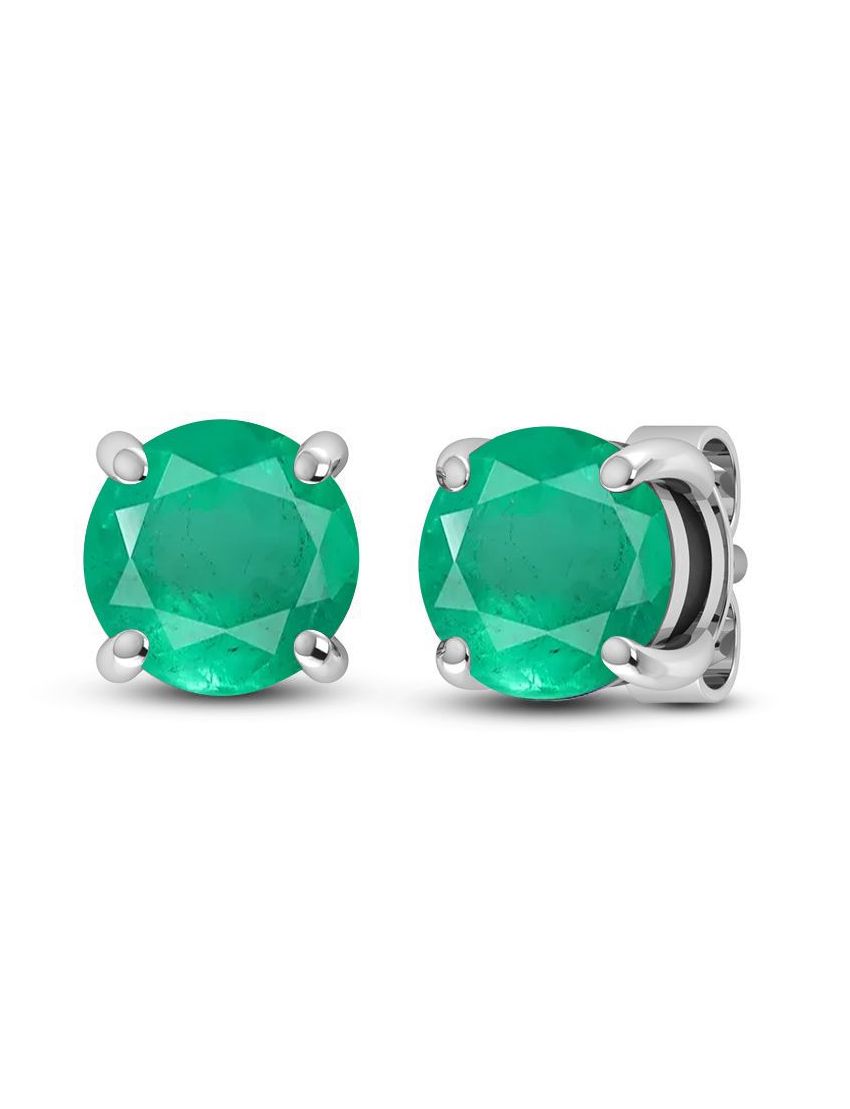 Emerald Stud Earrings - Purple Door Alchemy