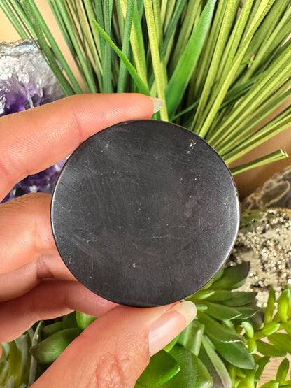Extra Large Shungite Circle EMF Protection Sticker - Purple Door Alchemy
