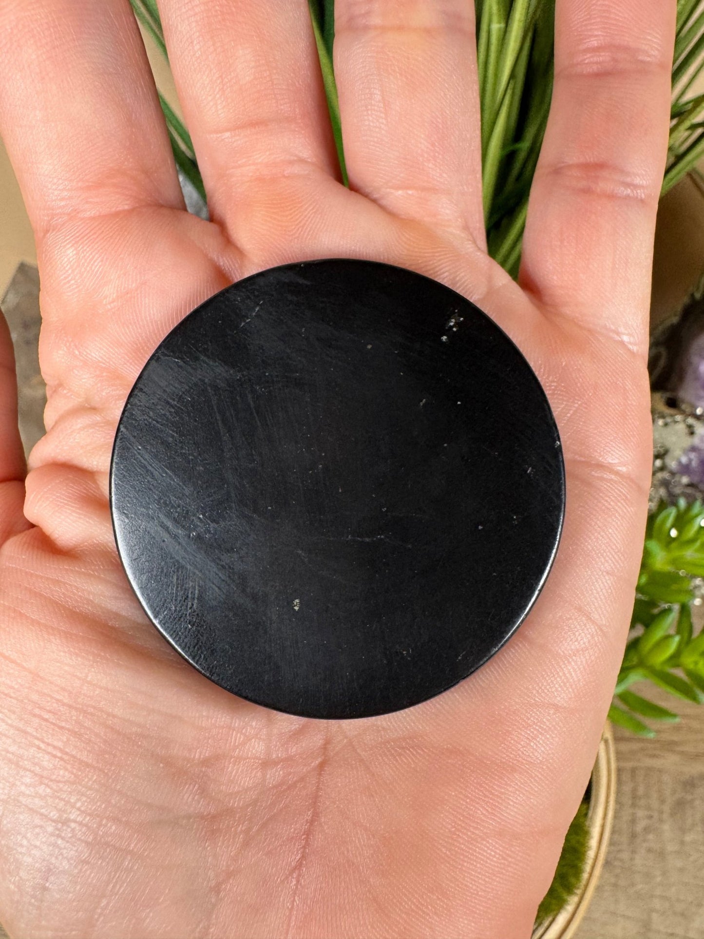 Extra Large Shungite Circle EMF Protection Sticker - Purple Door Alchemy
