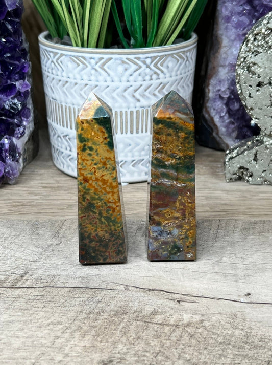 Fancy Jasper Obelisk - Purple Door Alchemy