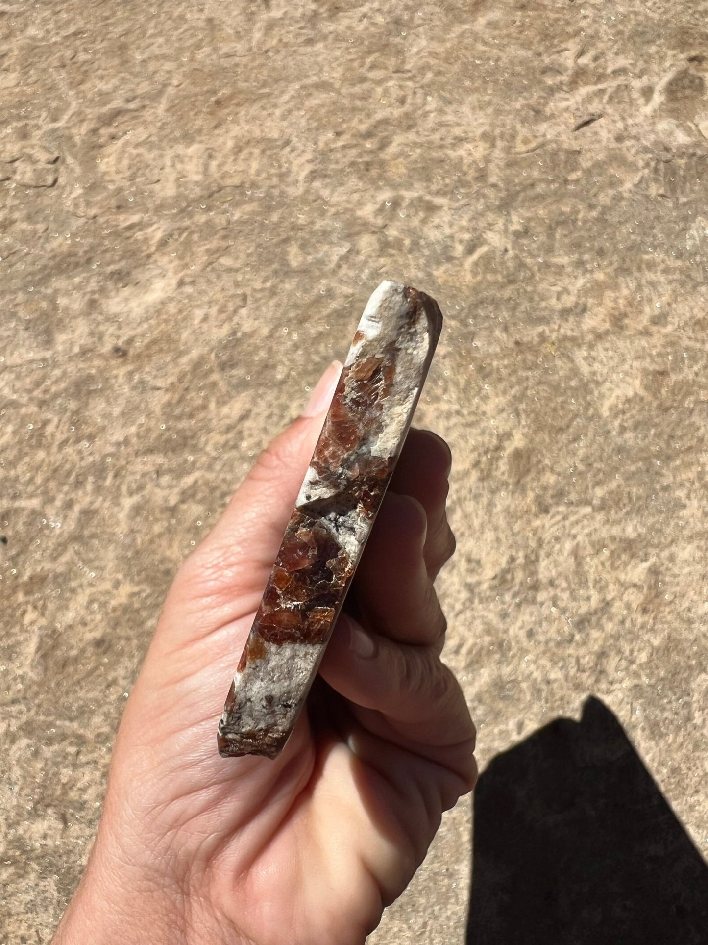 Garnet in Wollastonite Slab 178g - Purple Door Alchemy