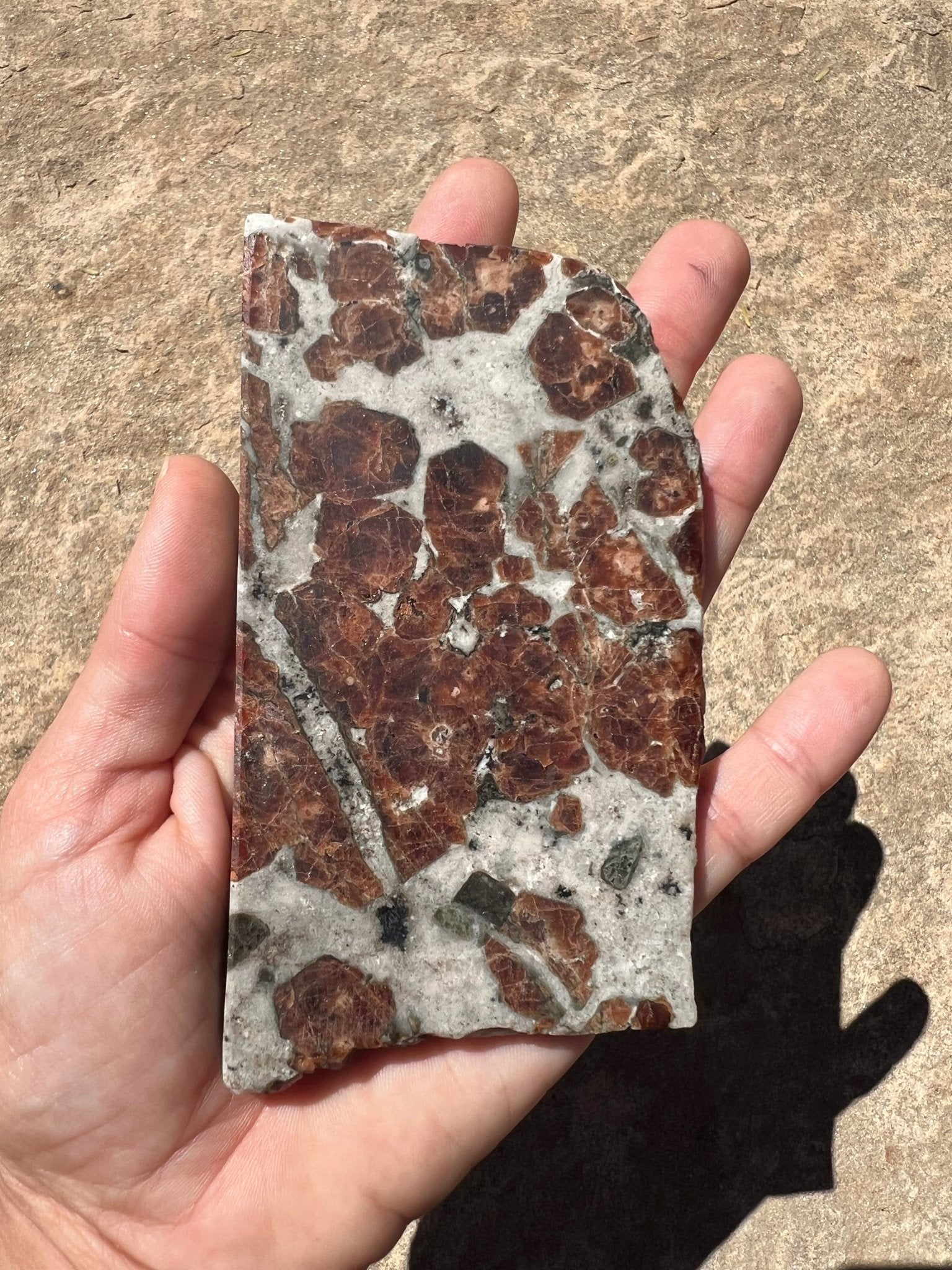 Garnet in Wollastonite Slab 178g - Purple Door Alchemy