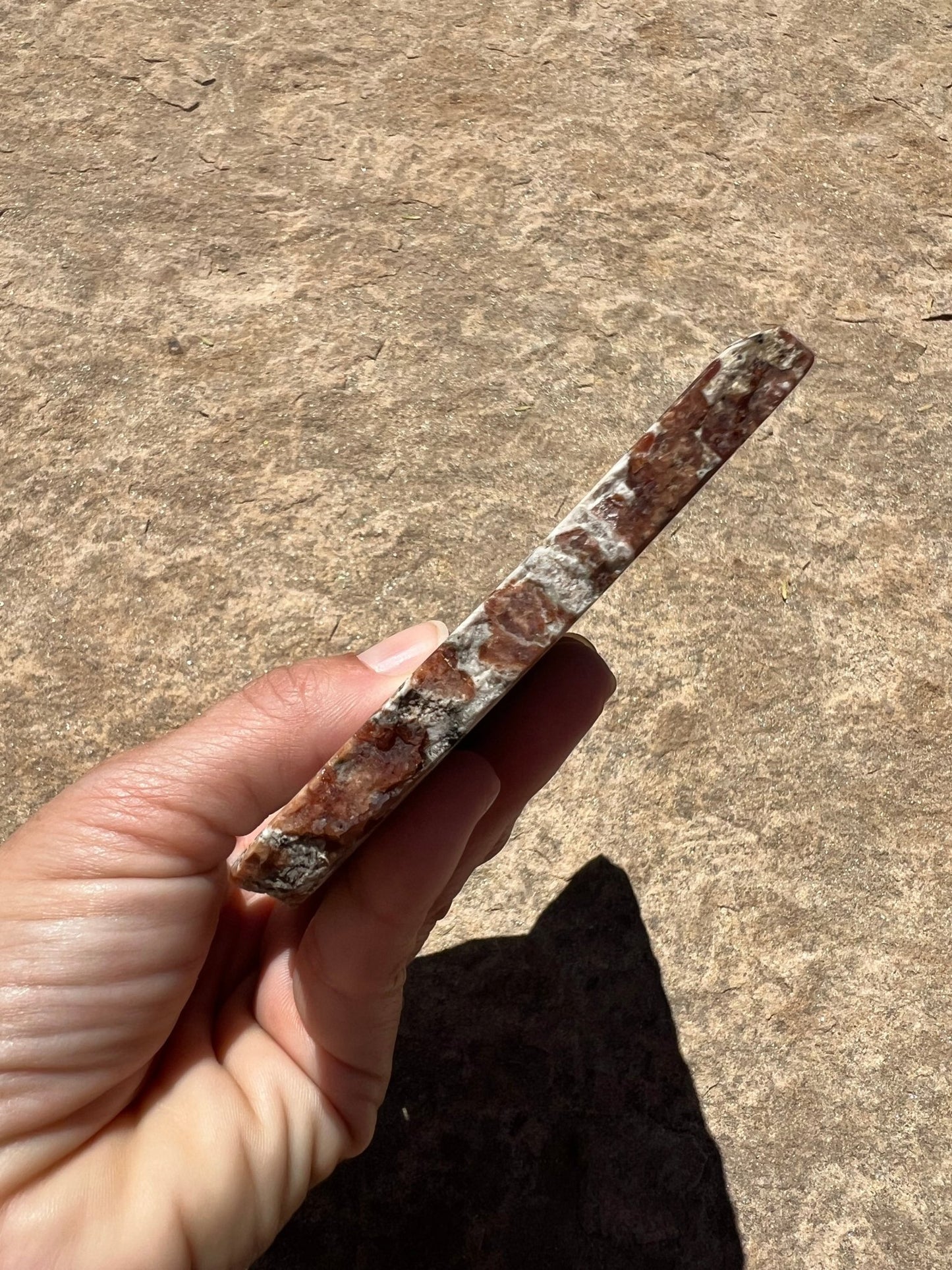Garnet in Wollastonite Slab 272g - Purple Door Alchemy