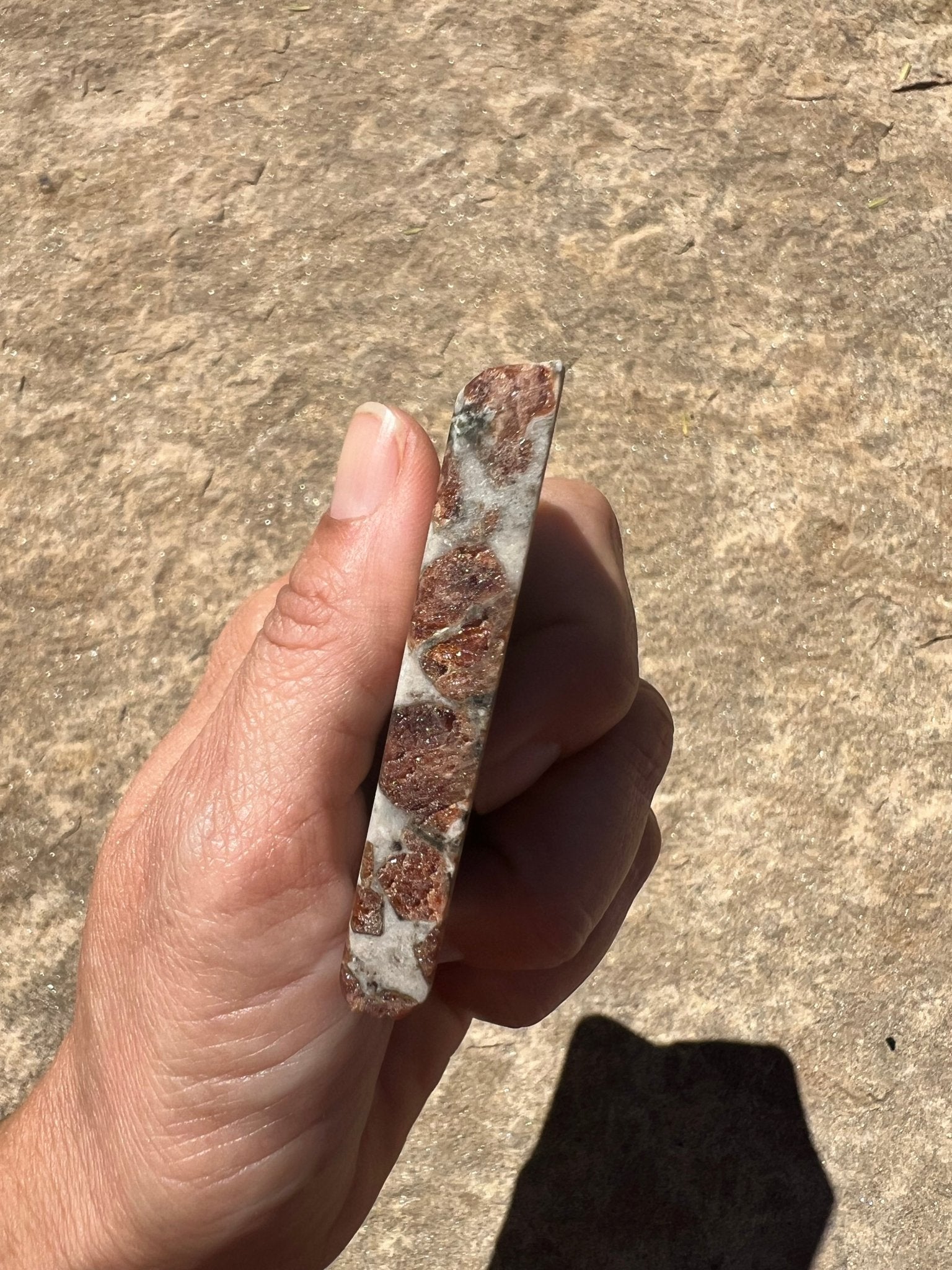 Garnet in Wollastonite Slab 62g - Purple Door Alchemy