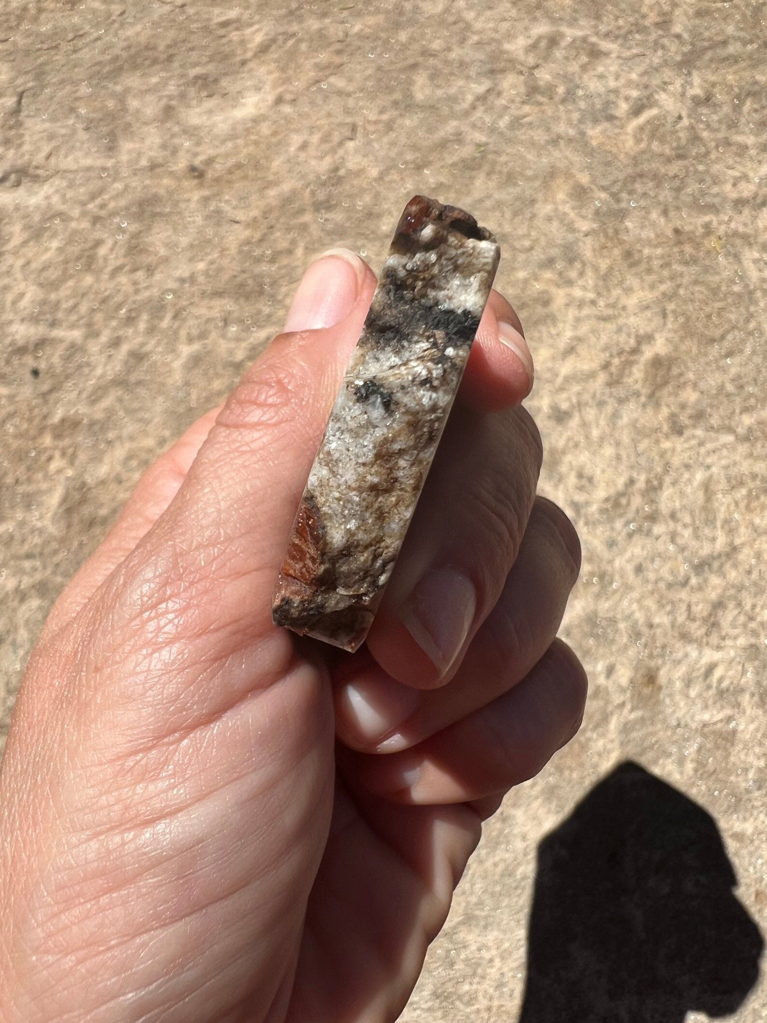 Garnet in Wollastonite Slab 64g - Purple Door Alchemy