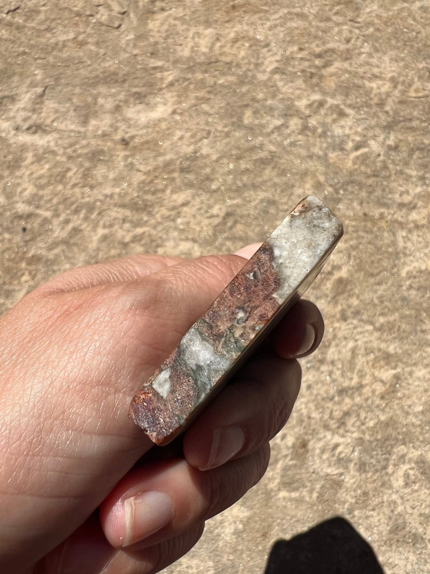 Garnet in Wollastonite Slab 70g - Purple Door Alchemy