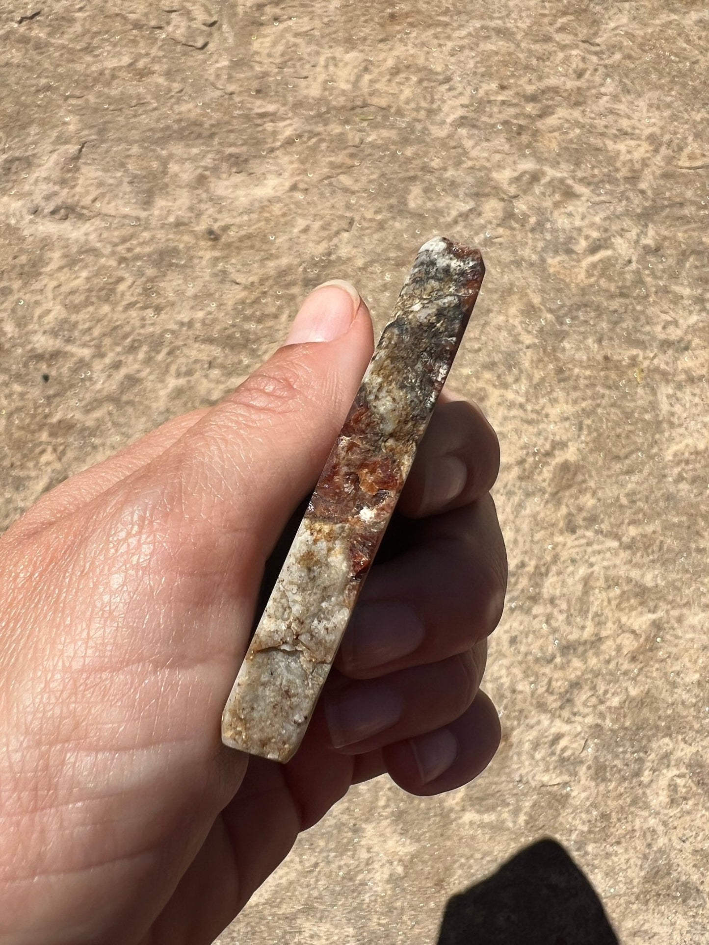 Garnet in Wollastonite Slab 70g - Purple Door Alchemy
