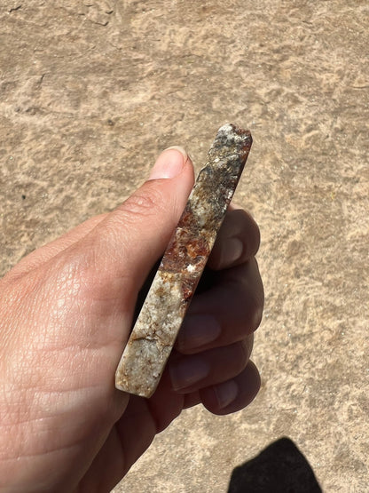 Garnet in Wollastonite Slab 70g - Purple Door Alchemy