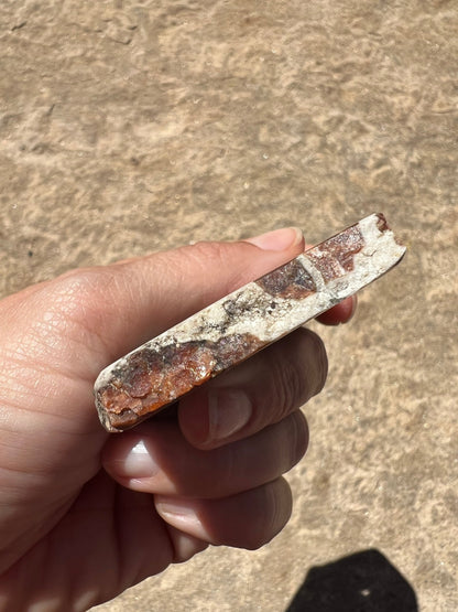 Garnet in Wollastonite Slab 70g - Purple Door Alchemy