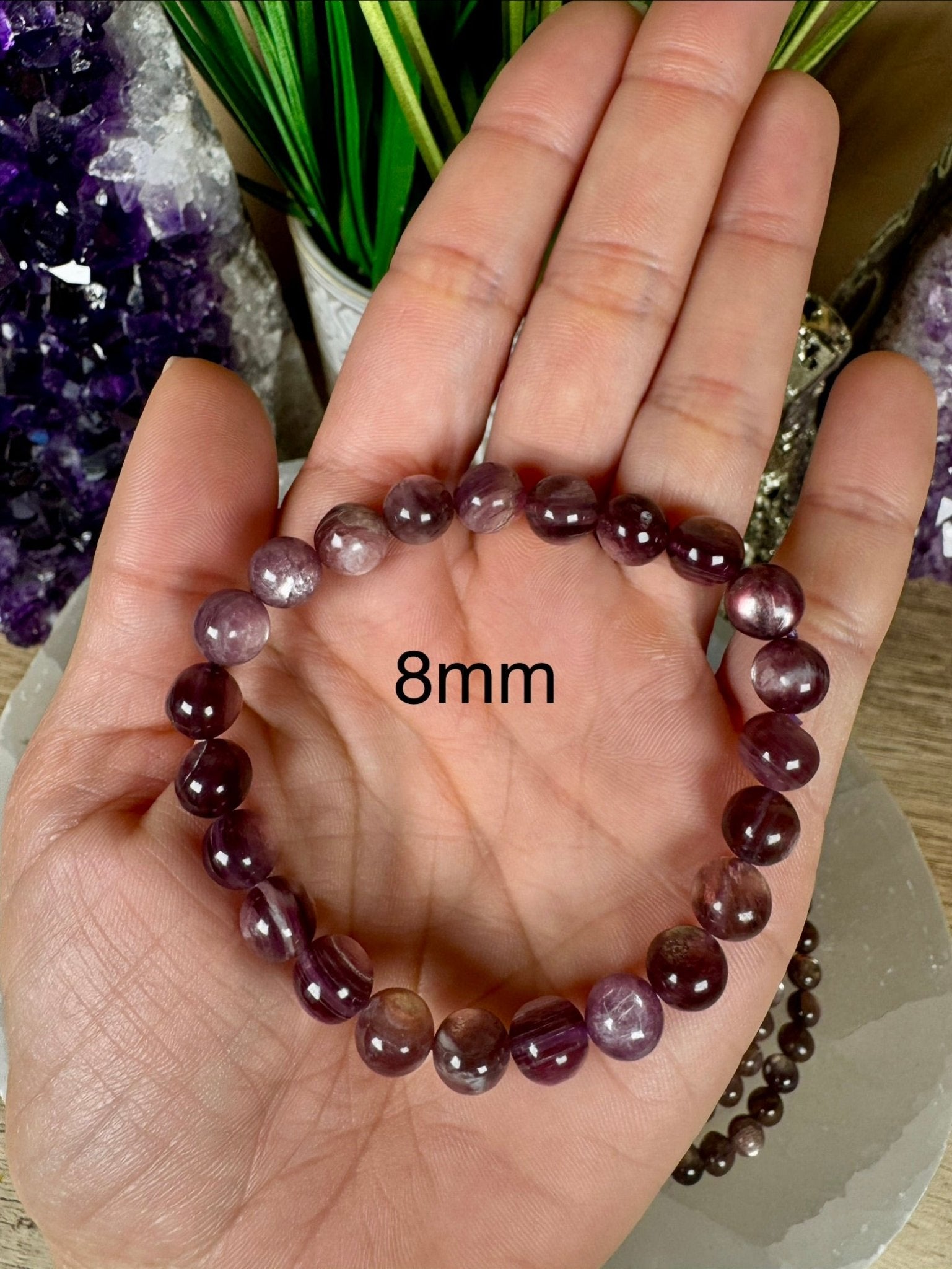 Gem Lepidolite Bracelet - Purple Door Alchemy