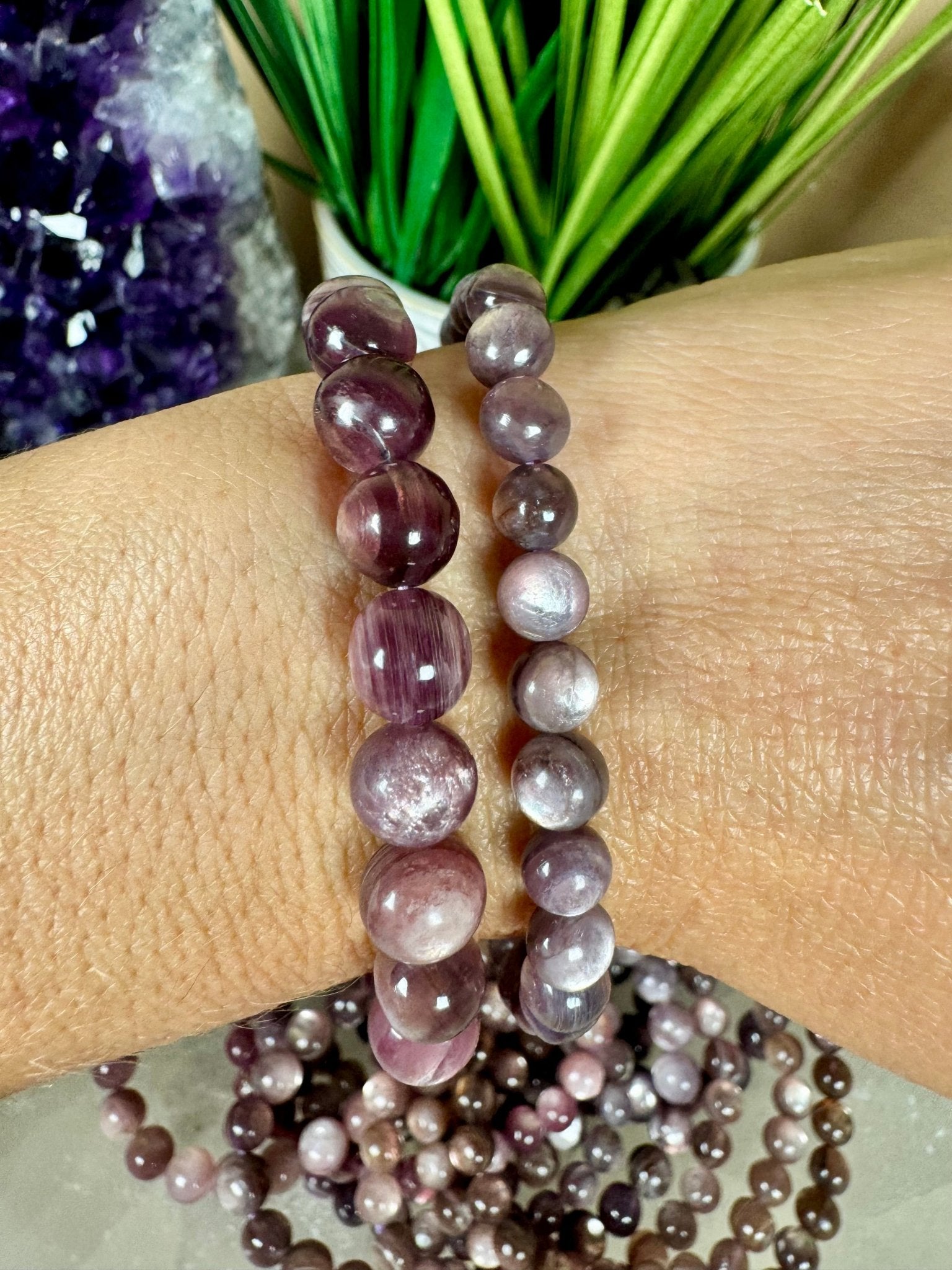 Gem Lepidolite Bracelet - Purple Door Alchemy