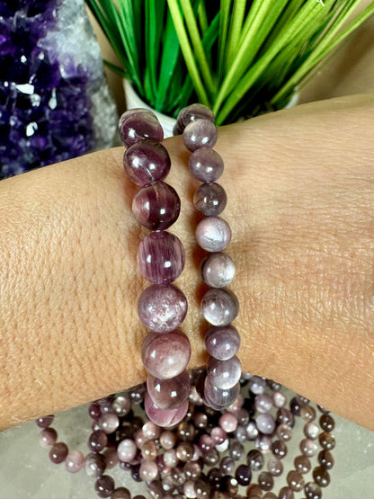 Gem Lepidolite Bracelet - Purple Door Alchemy